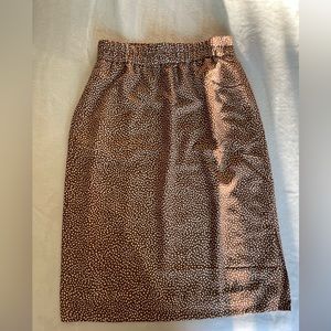 NWT J. Crew Factory brown and white skirt!